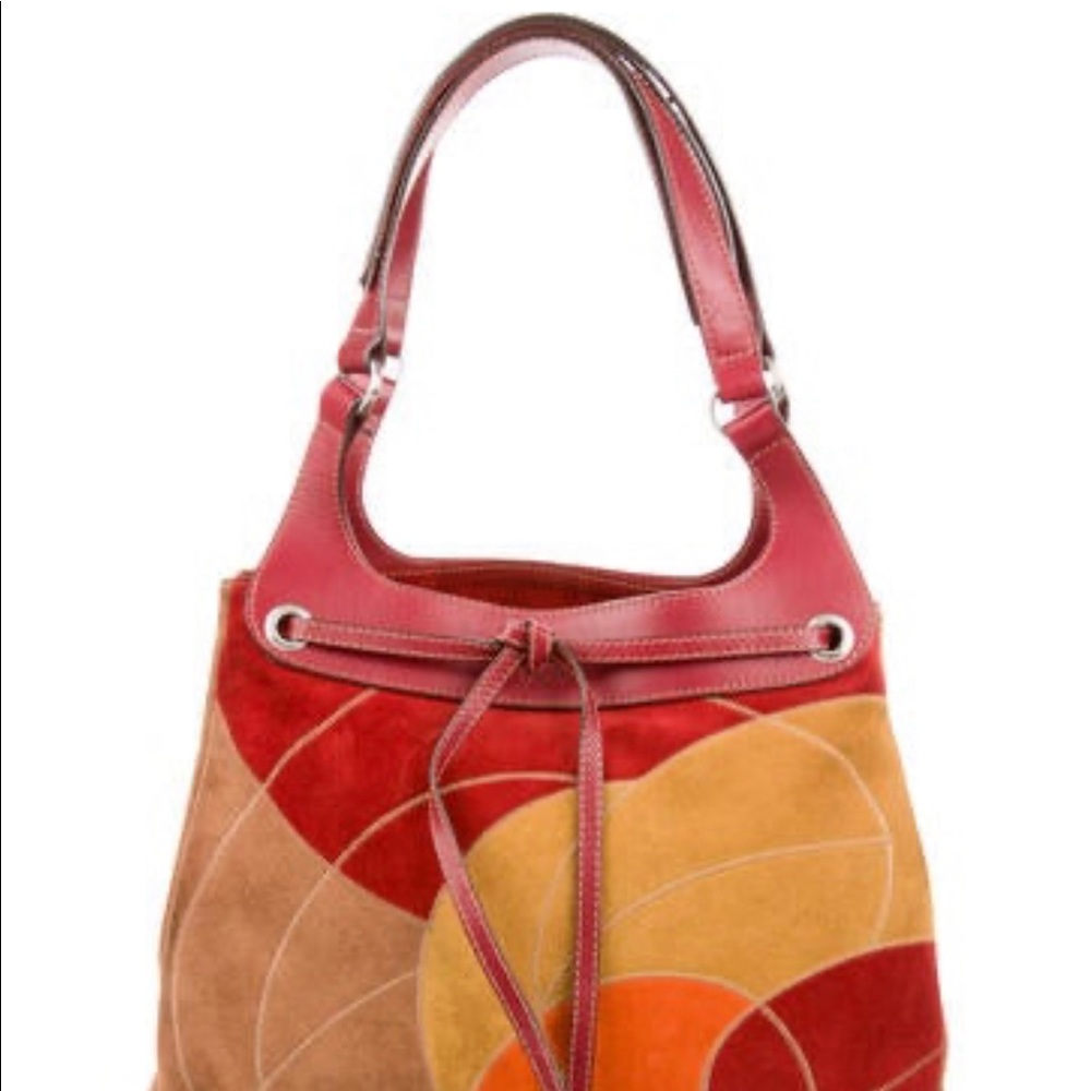 Hogan Suede Patchwork Tote - Picture 8 of 11